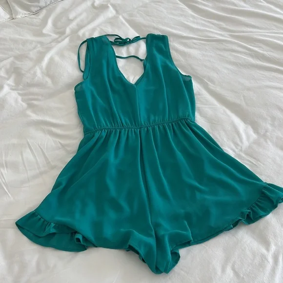 Turquoise/Teal Romper - Picture 5 of 5